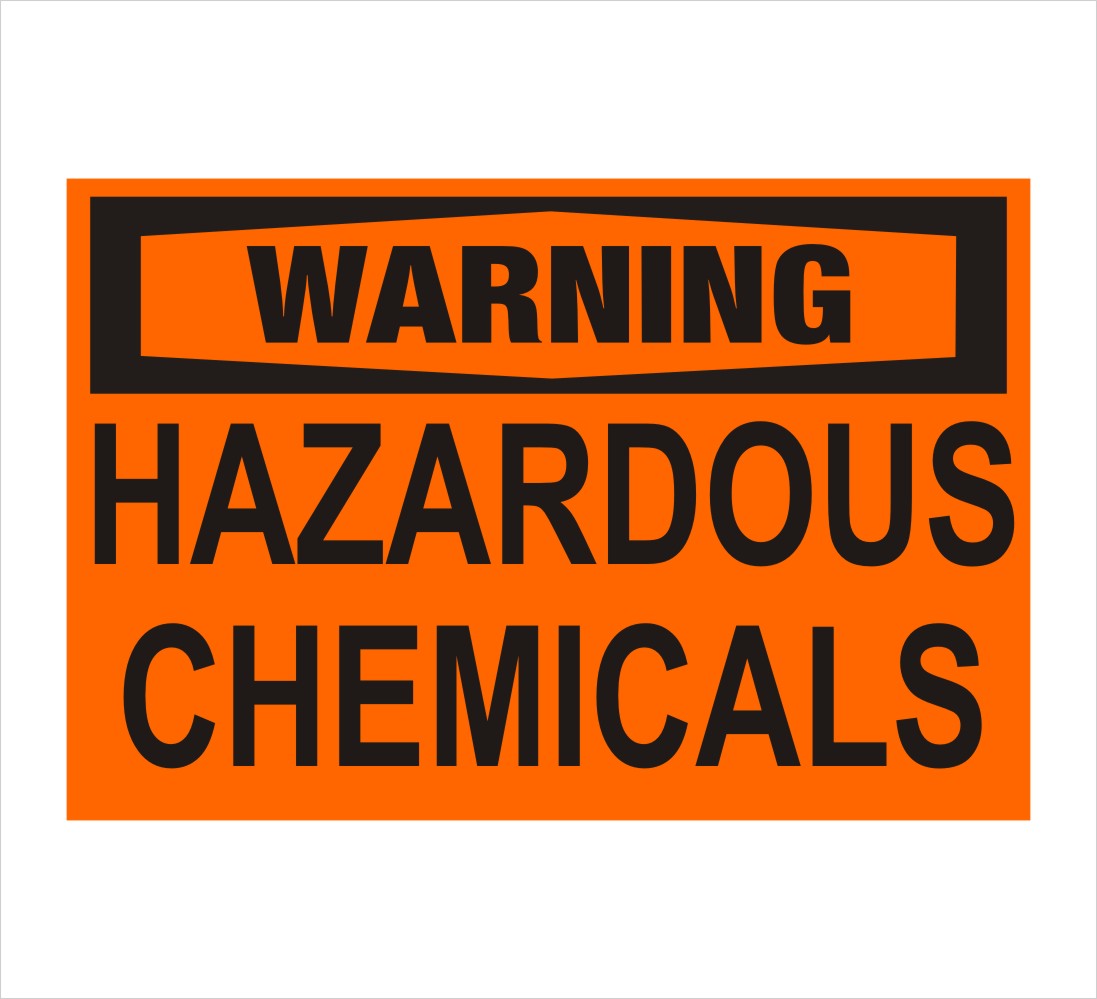Hazardous Chemicals Warning Decal