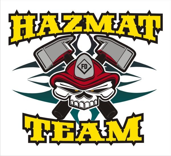 Hazmat Team Skull Decal - Powercall Sirens LLC