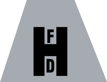 RFD Custom Reflective Trapezoid Decal