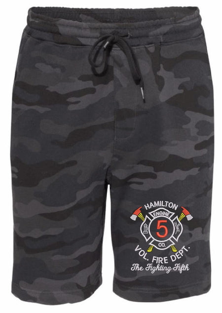 Hamilton Vol. Fire Dept. Embroidered Fleece Shorts - Powercall Sirens LLC