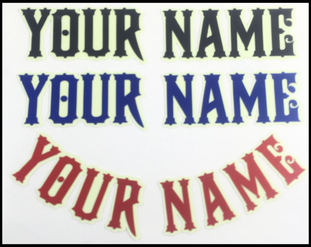 Glow Max Illuminating LHF Firehouse Helmet Name Decal - Powercall Sirens LLC