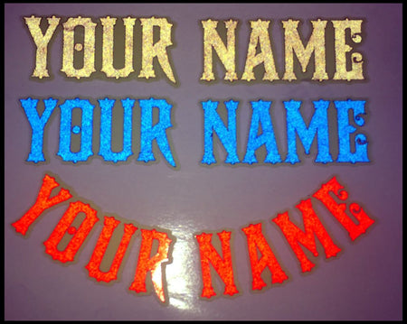 Glow Max Illuminating LHF Firehouse Helmet Name Decal - Powercall Sirens LLC