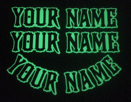 Glow Max Illuminating LHF Firehouse Helmet Name Decal - Powercall Sirens LLC