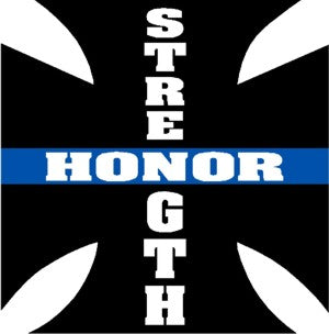 Honor & Strength Blue Line
