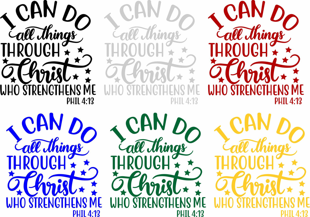 I can do all things through Christ Decal - Powercall Sirens LLC