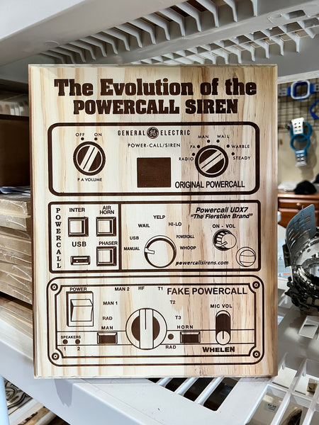 General Electric Evolution Engraved Wood Sign - Powercall Sirens LLC