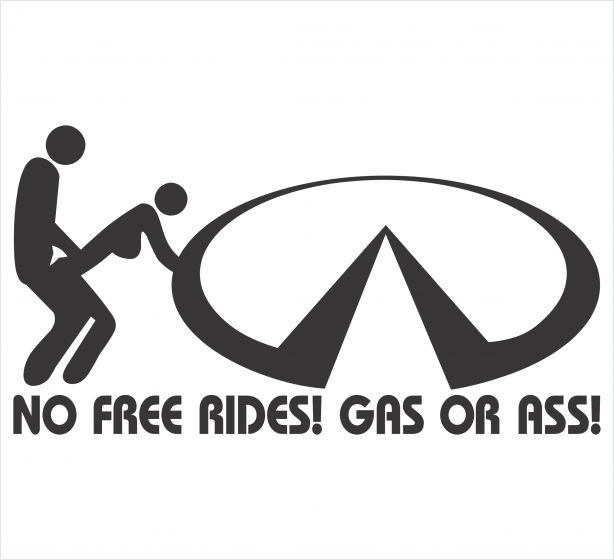 Infinity No Free Rides Decal - Powercall Sirens LLC