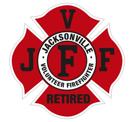 Jacksonville Firefighter Retired Decal