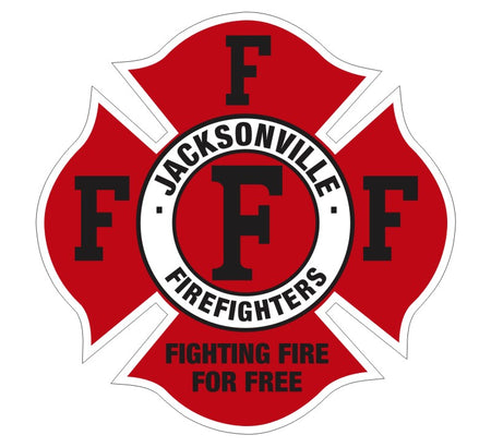 Jacksonville Firefighters Standard Decal