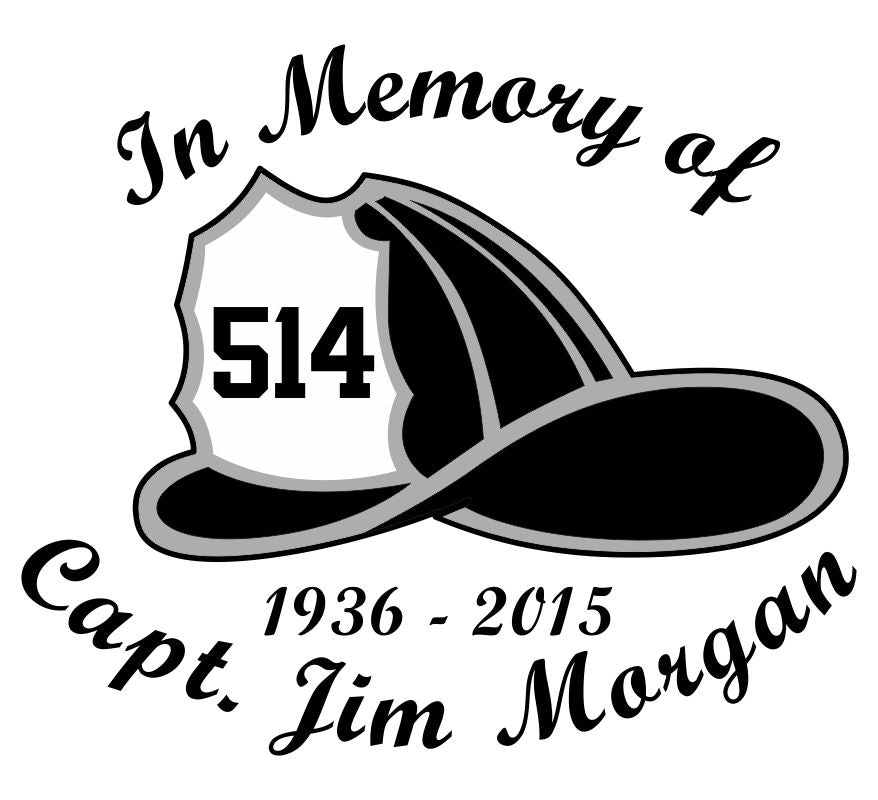 Jim Morgan In Memory Customer Decal