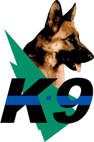 K-9 Blue Line Window Decal