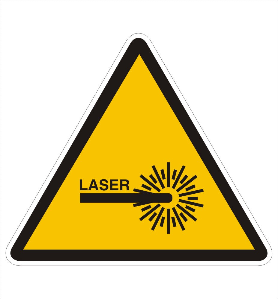 Laser Use Warning Decal