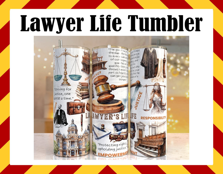 Stainless Steel Cup - Lawyer Life Design Hot/Cold Cup