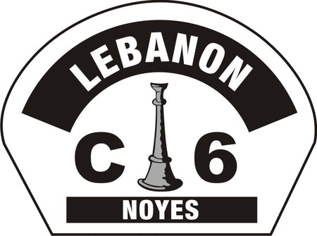 Lebanon C6 helmet Front Decal