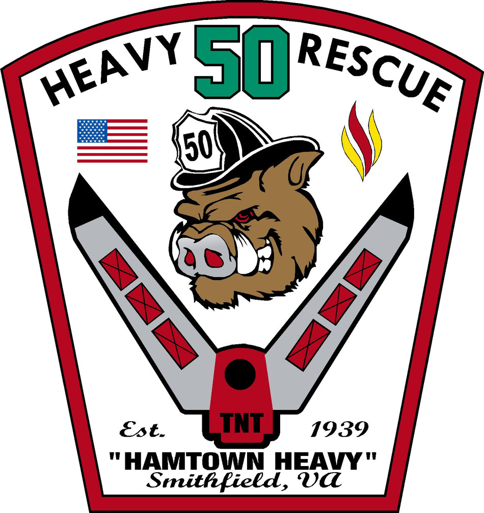 Smithfield Va Heavy Rescue Decal