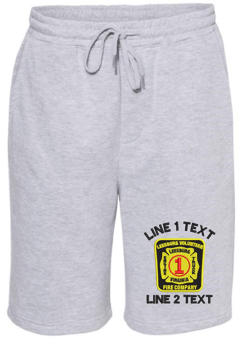 Leesburg Vol. Fire LVFC Custom Embroidered Shorts - Powercall Sirens LLC