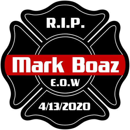 Mark Boaz Maltese Memorial Customer Decal - Powercall Sirens LLC