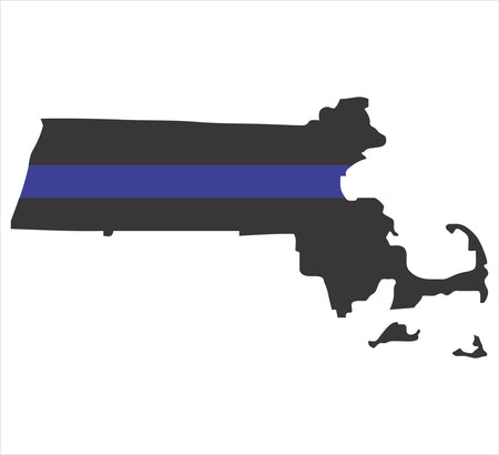 Massachusetts Blue Line Decal