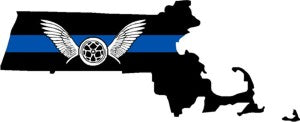 Massachusetts Wings Thin Blue Line