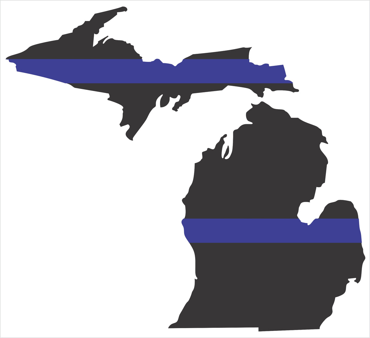 Michigan Thin Blue Line Decal