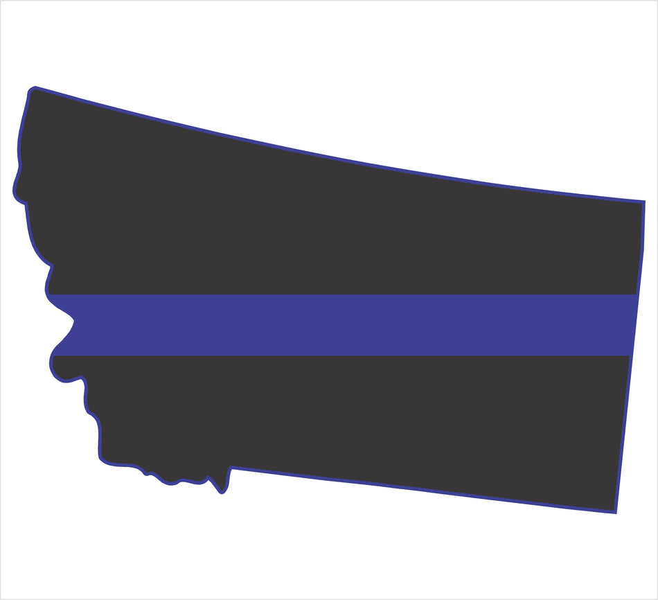 Montana Thin Blue Line Decal