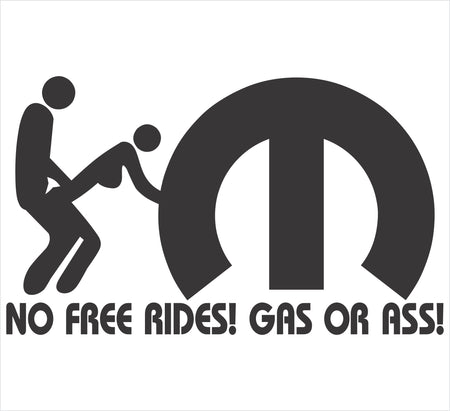 Mopar No Free Rides Decal - Powercall Sirens LLC