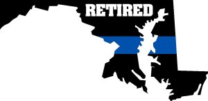 Maryland Retired Thin Blue Line