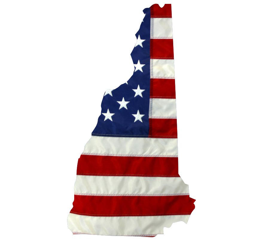 New Hampshire USA  Flag Decal