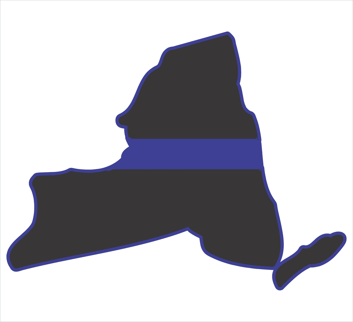New York Thin Blue Line Decal