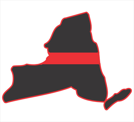 New York Thin Red Line Decal
