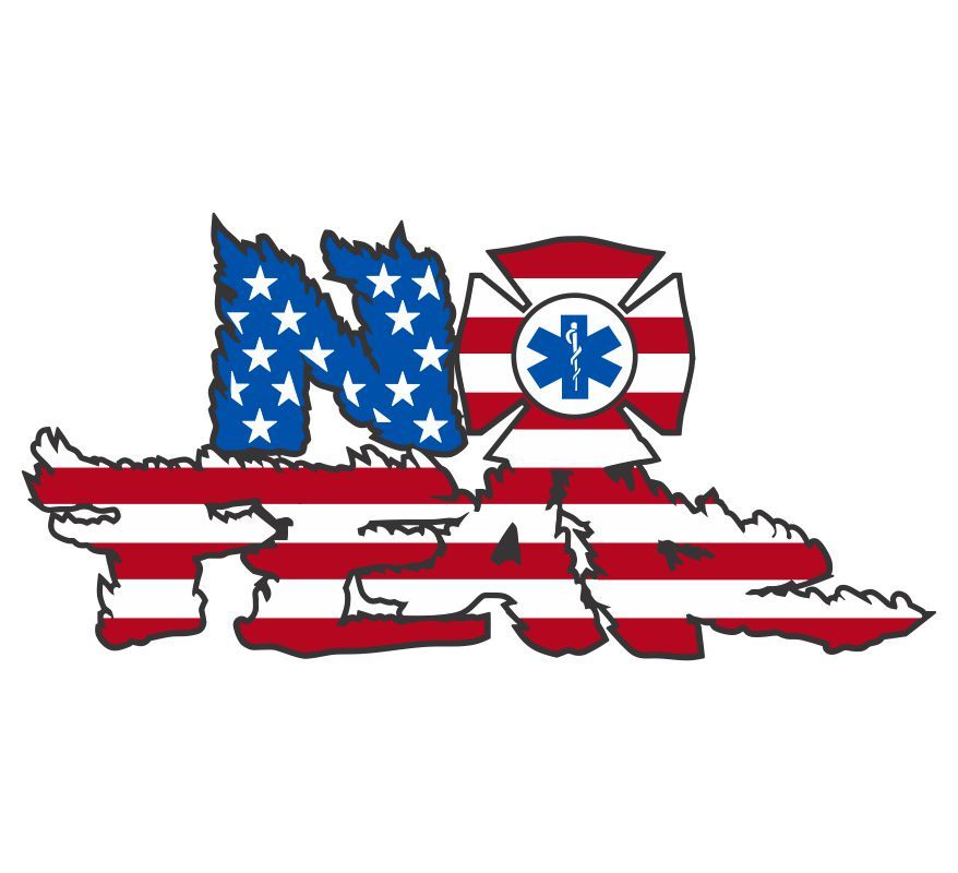USA NO FEAR EMS Decal - Powercall Sirens LLC