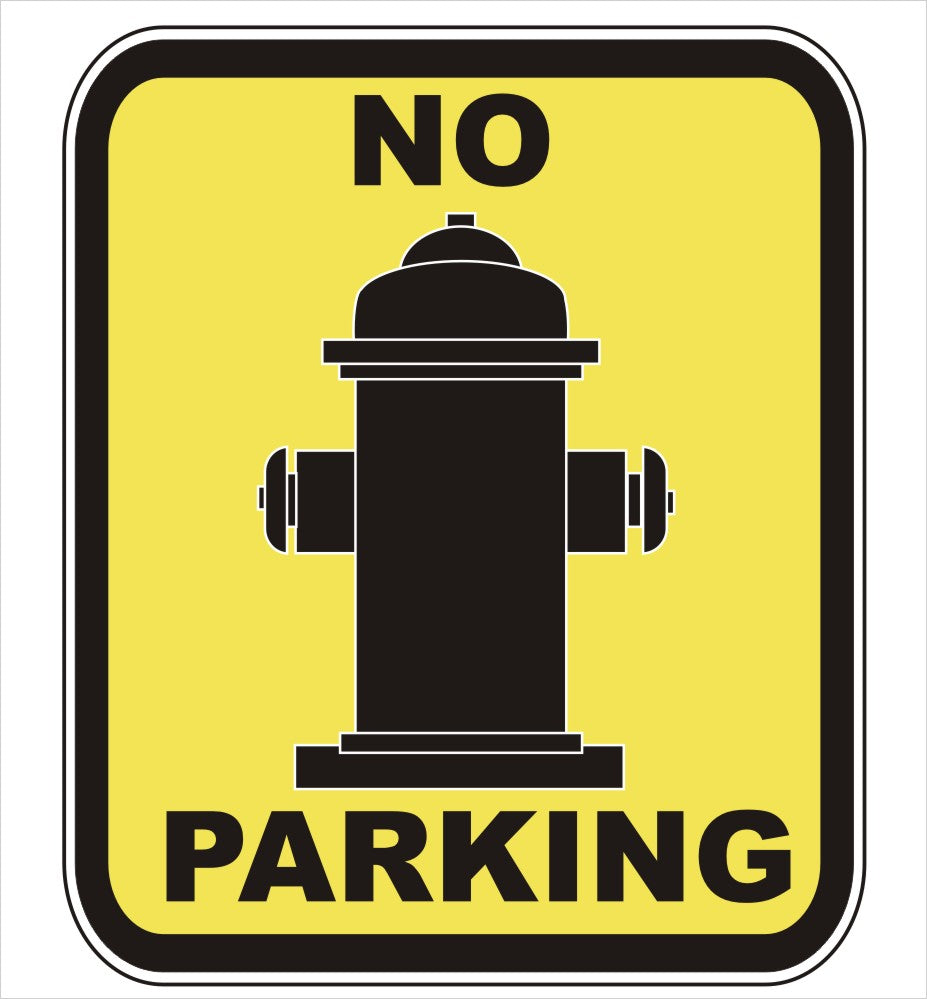 Fire Hydrant No Parker Decal