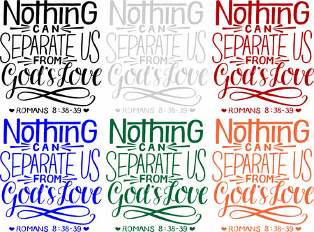 Nothing can separate us God's Love Window Decal - Powercall Sirens LLC