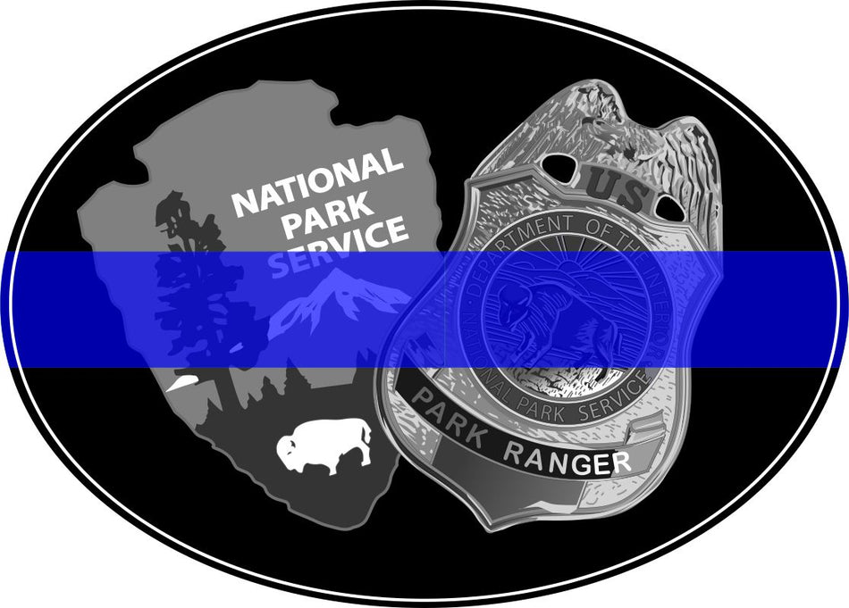 National Park Service Blue line decal