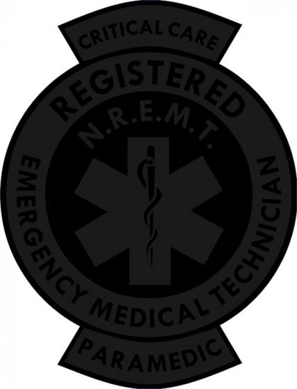 Critical Care Paramedic Blacklite Reflective Decal - Powercall Sirens LLC