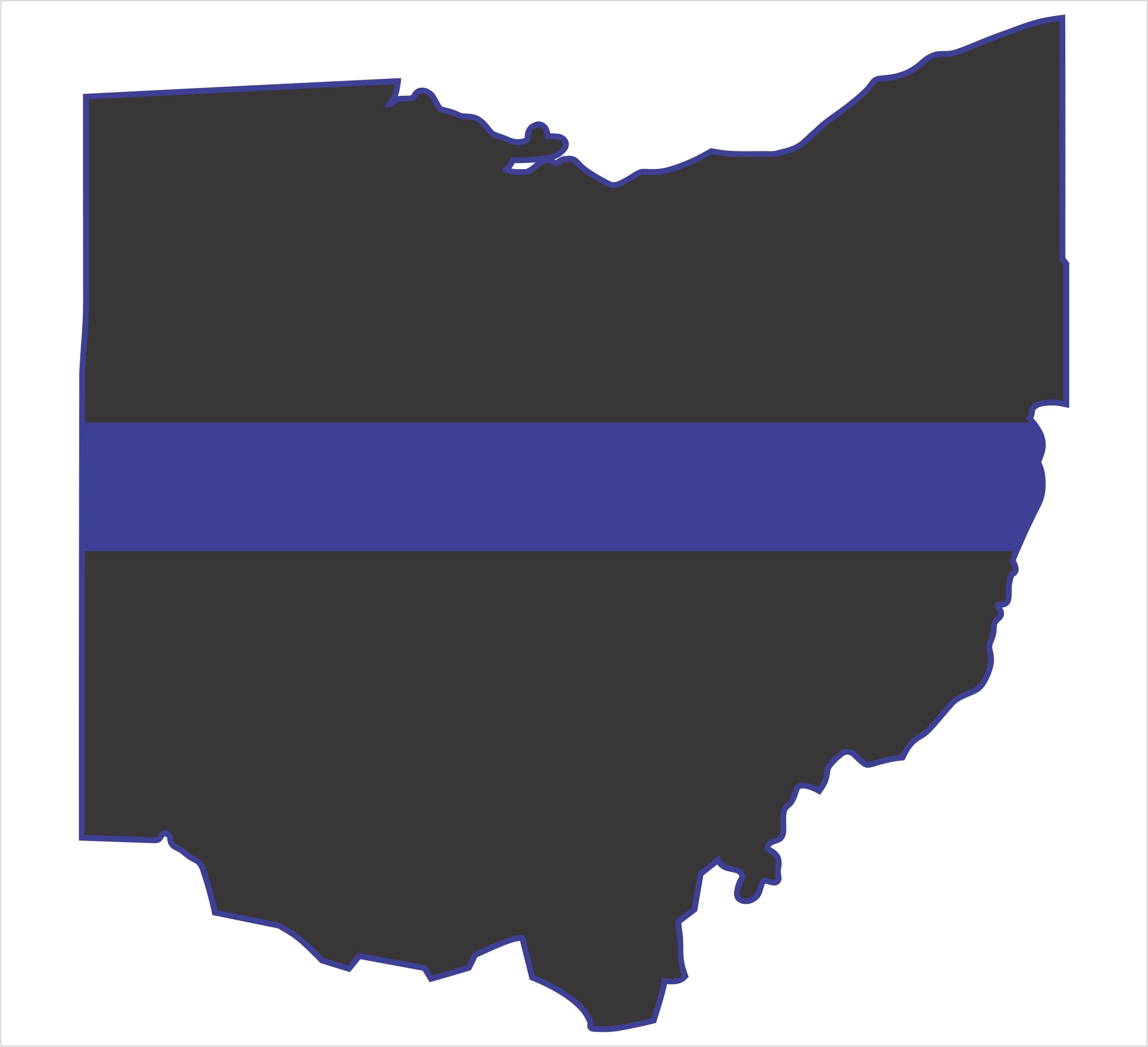 Ohio Thin Blue Line Decal