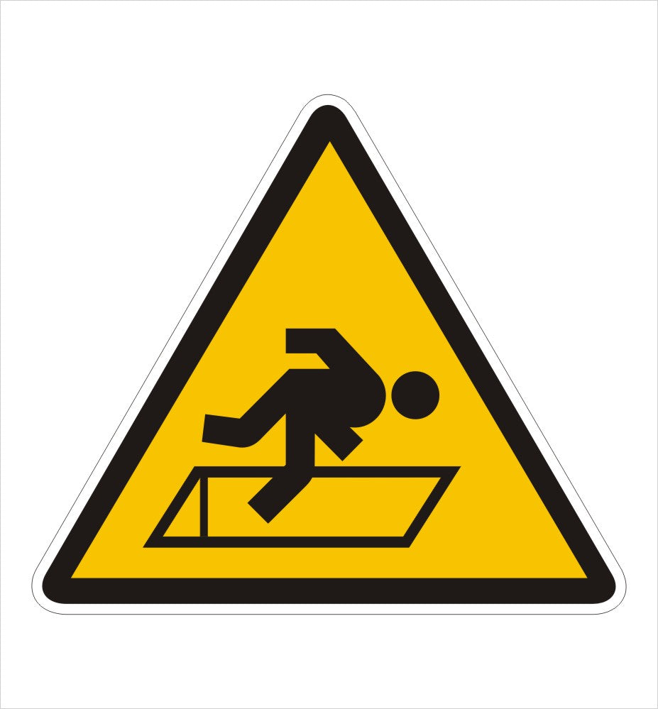 Caution Open Floor Warning Decal