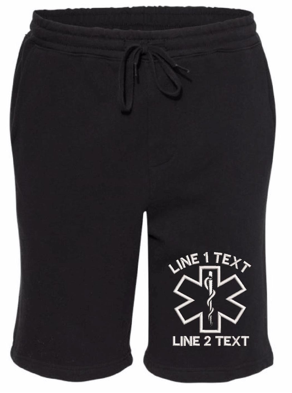 Outline EMS Star Custom Embroidered Shorts - Powercall Sirens LLC