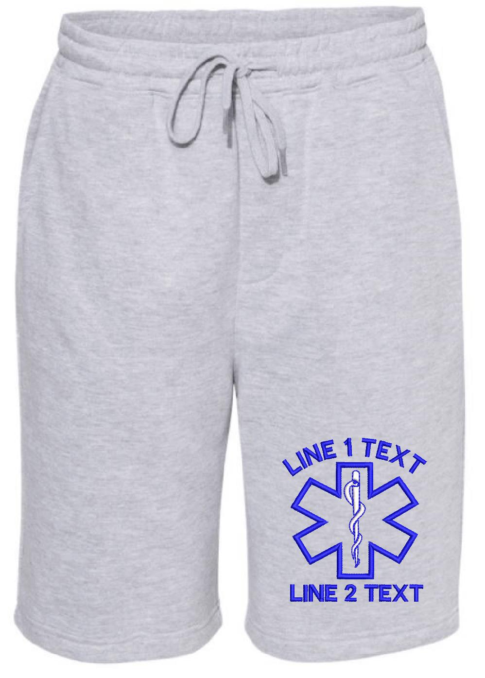 Outline EMS Star Custom Embroidered Shorts - Powercall Sirens LLC