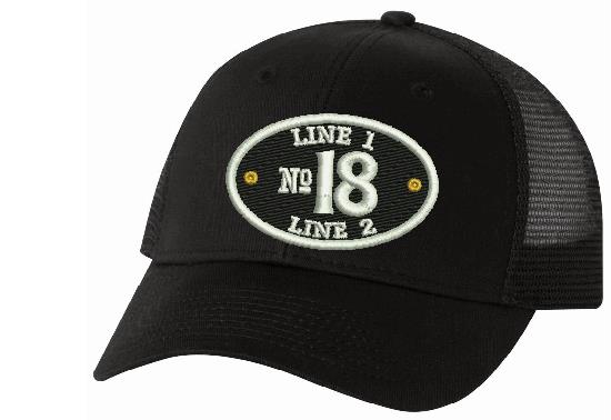 Adjustable Fire Style Custom Embroidered Hat Design