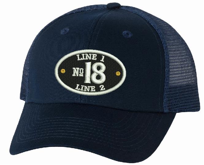 Trucker VC400 Adjustable Oval Fire Company Hat - Powercall Sirens LLC