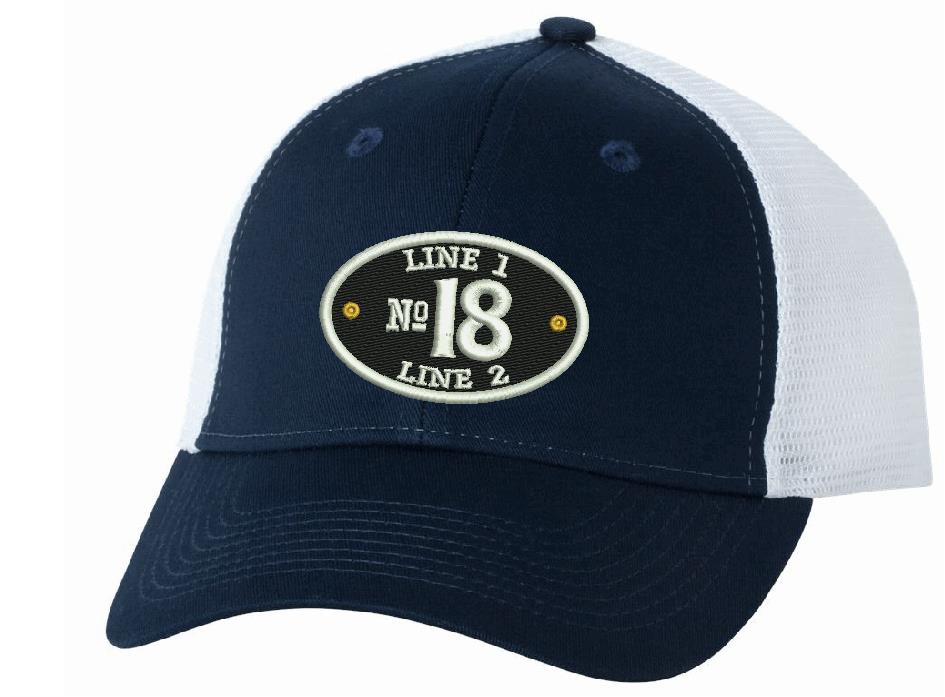Trucker VC400 Adjustable Oval Fire Company Hat - Powercall Sirens LLC