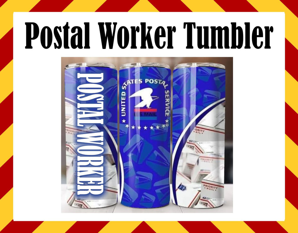 Stainless Steel Cup - Postal Worker Design Hot/Cold Cup