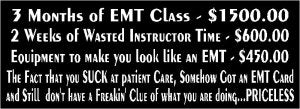 Priceless EMT Expression Decal