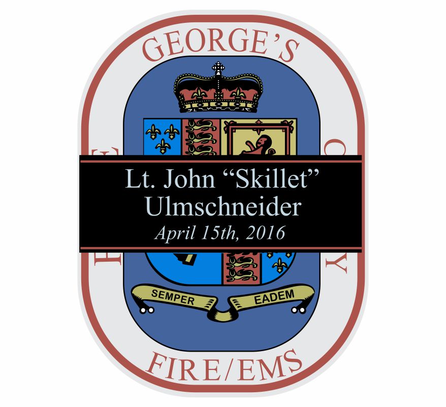 PGFD John Ulmschneider Memorial Decal 071917
