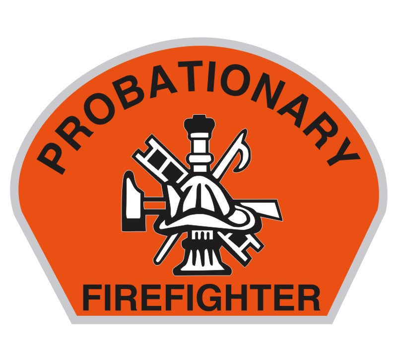 Probationary Firefighter Helmet Front Decal