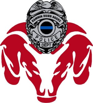 Dodge Ram Police Badge Decal
