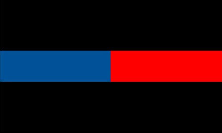 Thin Red/Blue Line Decal - Powercall Sirens LLC