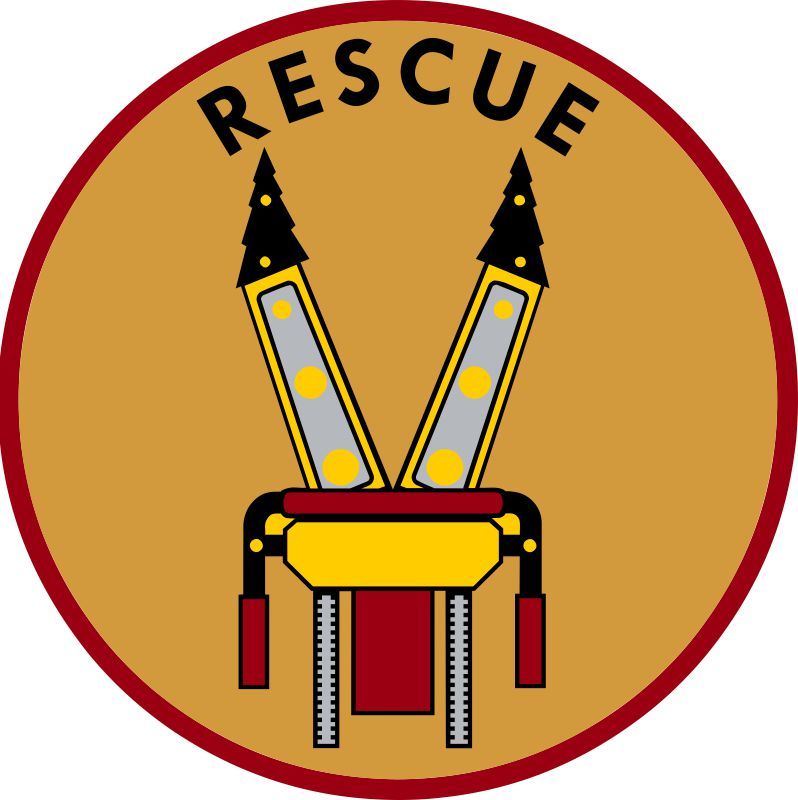 Hurst Round Rescue Decal – Powercall Sirens LLC