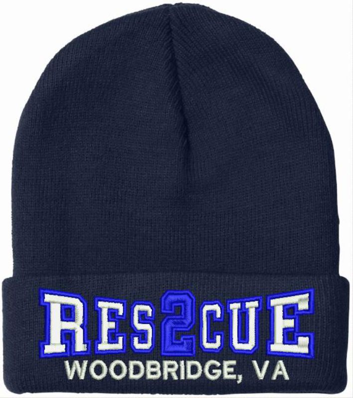 Que Rescue Hat Rescue 2 Woodbridge Embroidered Winter Hat – Powercall Sirens LLC